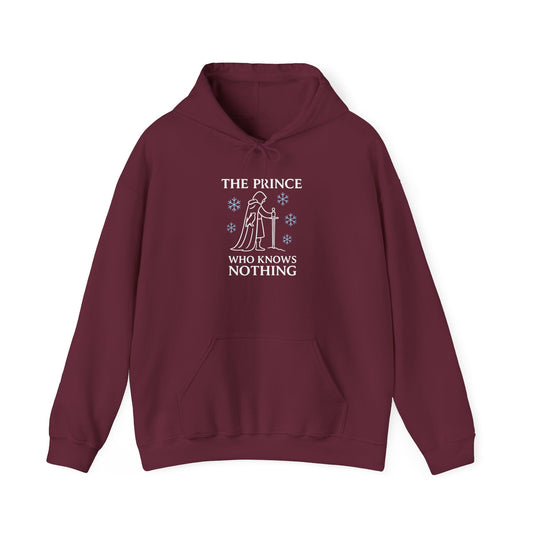 The Prince Who Knows Nothing Hoodie, Cozy Graphic Sweatshirt, Unisex Casual Wear, Perfect for Fans, Gift for Geeky Occasions