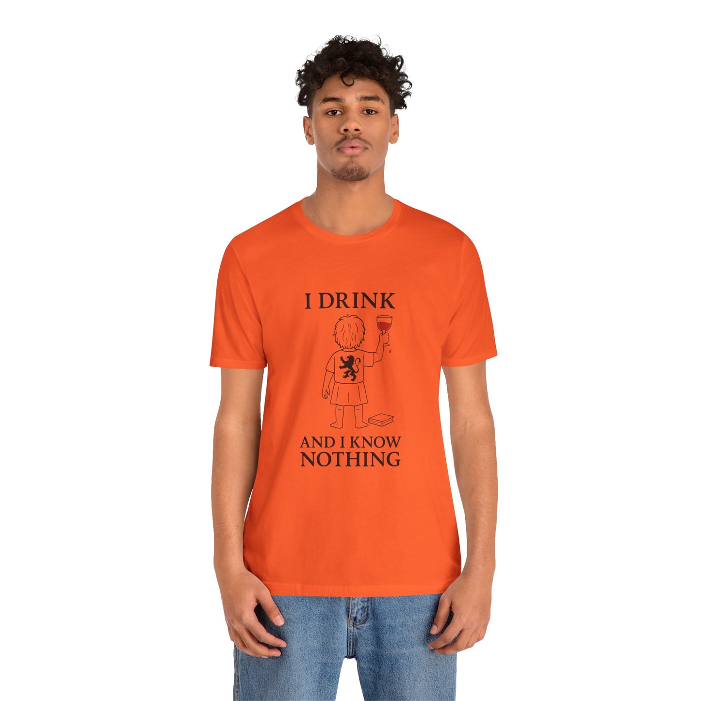 I Drink and I Know Nothing – Lion Crest Parody Tee