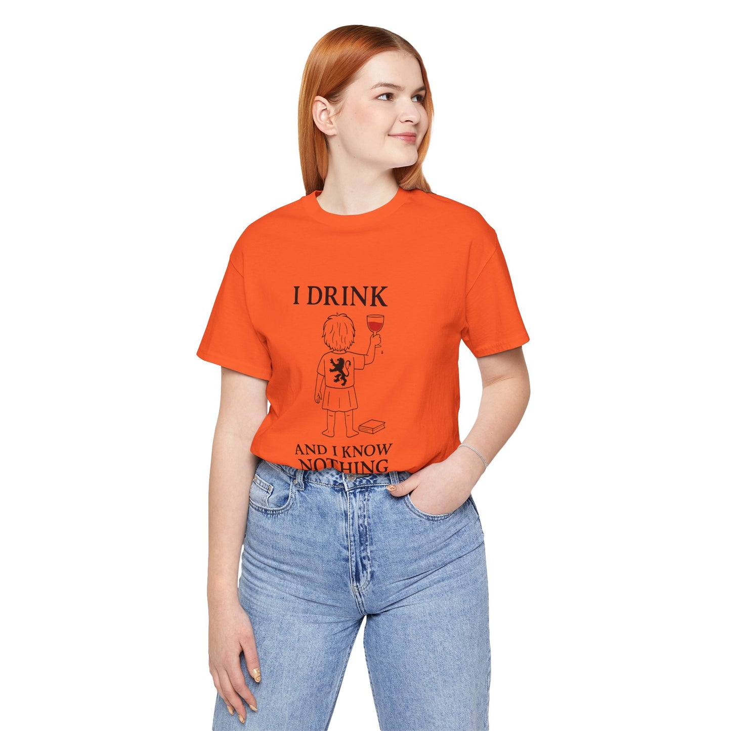 I Drink and I Know Nothing – Lion Crest Parody Tee