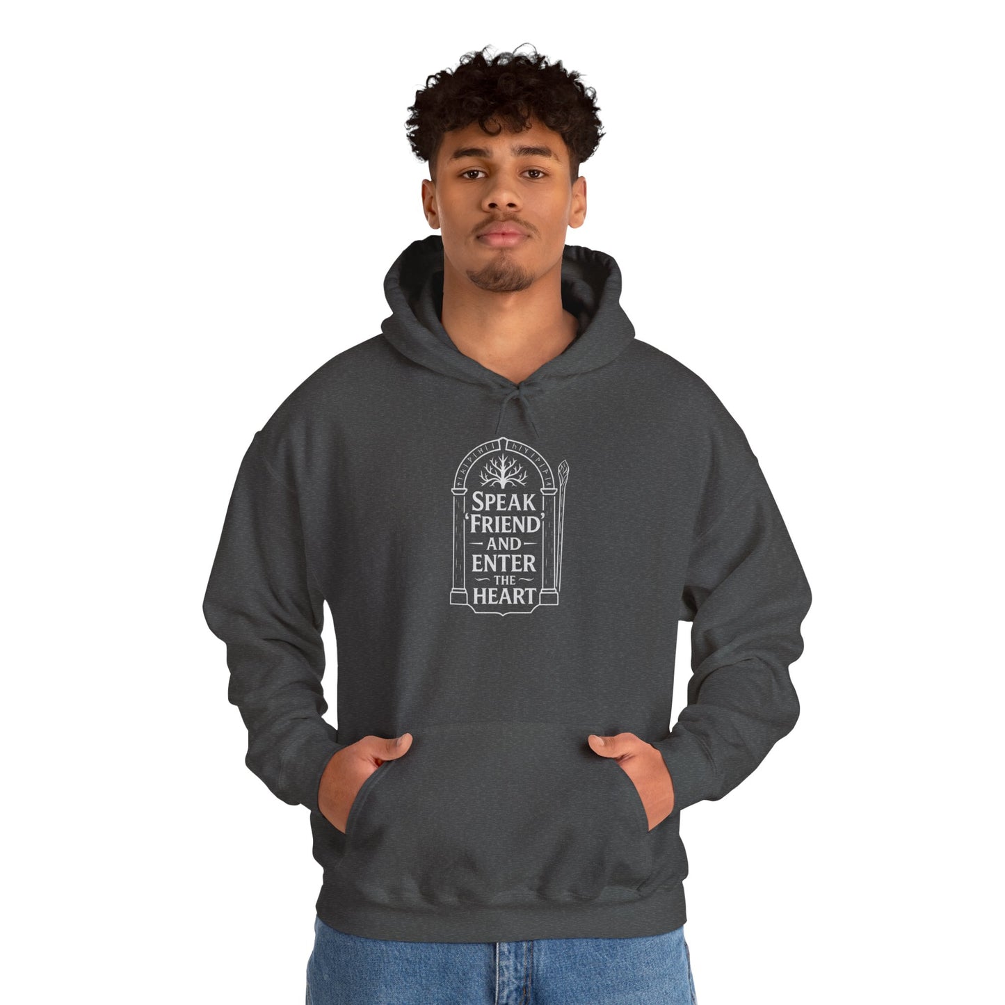 Speak ‘Friend’ and Enter the Heart Hoodie by Couch Club