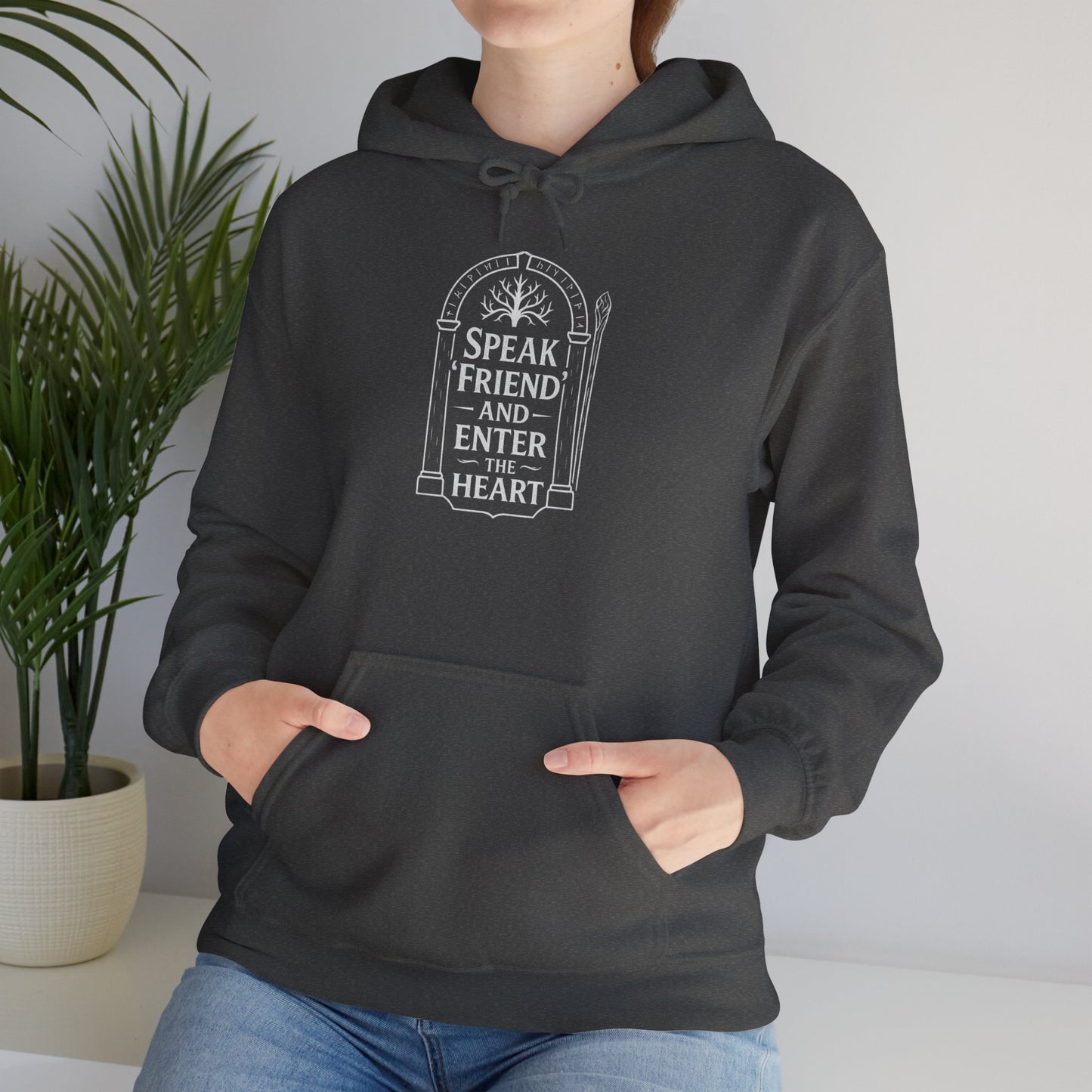 Speak ‘Friend’ and Enter the Heart Hoodie by Couch Club