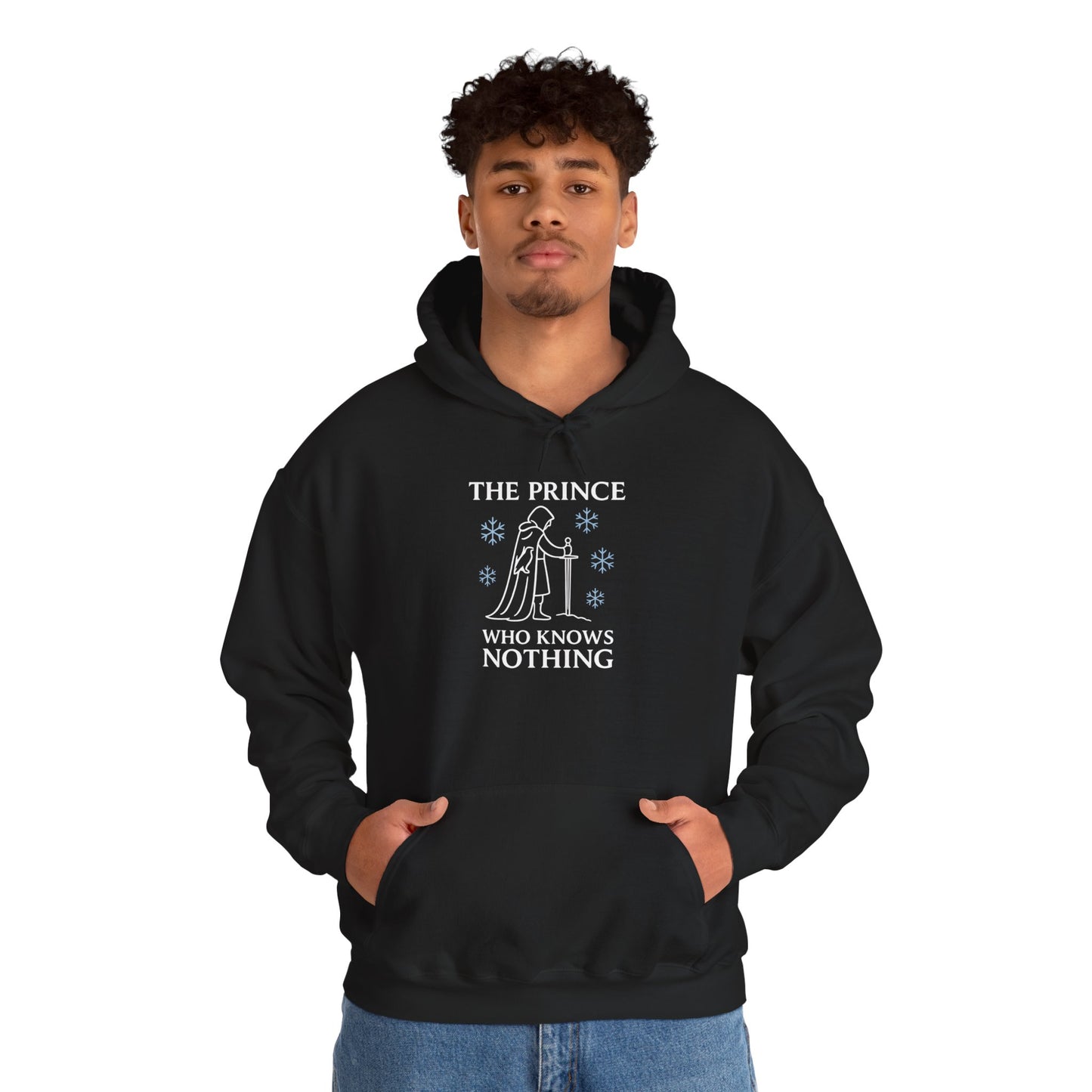 The Prince Who Knows Nothing Hoodie, Cozy Graphic Sweatshirt, Unisex Casual Wear, Perfect for Fans, Gift for Geeky Occasions