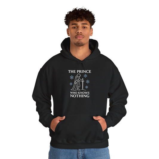 The Prince Who Knows Nothing Hoodie, Cozy Graphic Sweatshirt, Unisex Casual Wear, Perfect for Fans, Gift for Geeky Occasions