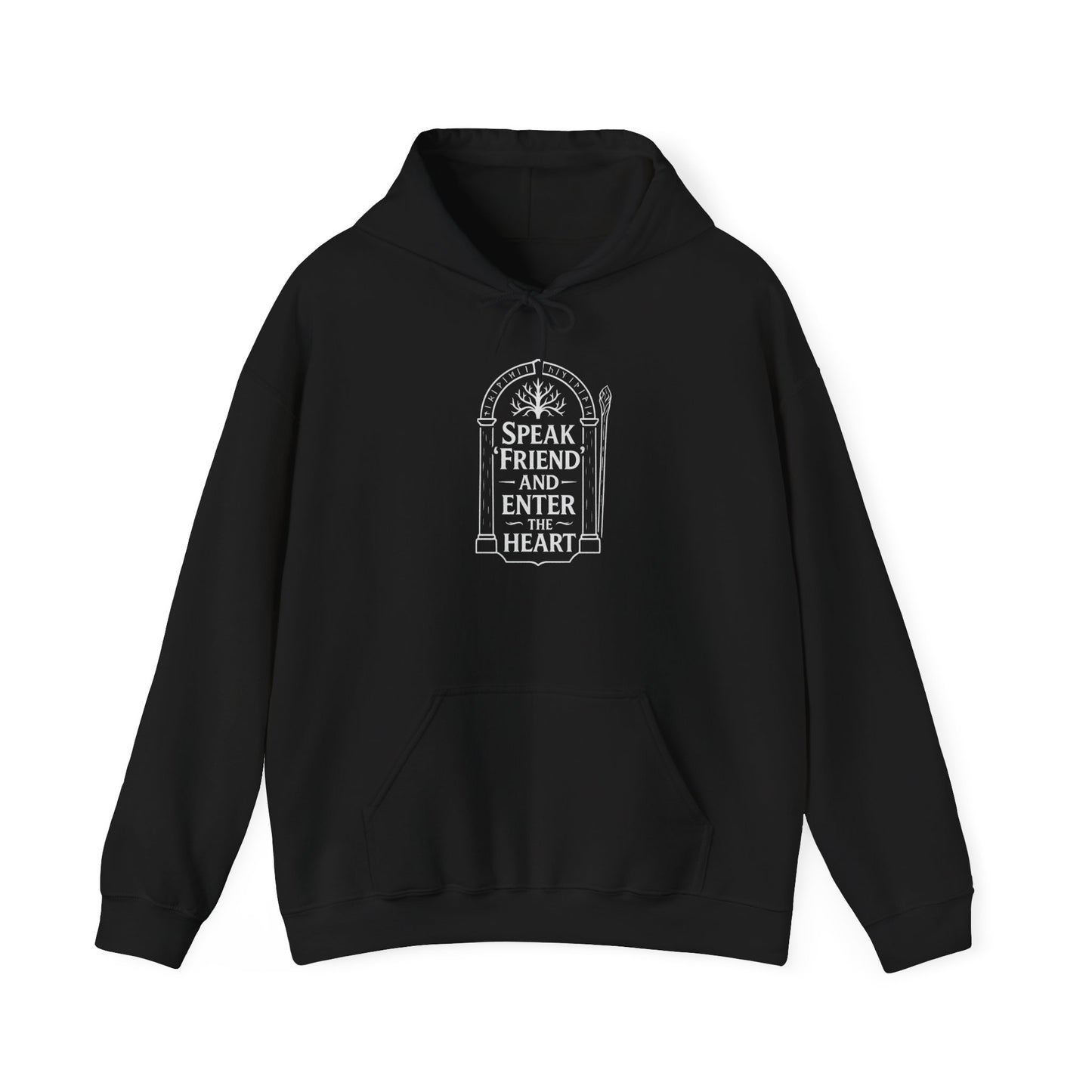 Speak ‘Friend’ and Enter the Heart Hoodie by Couch Club