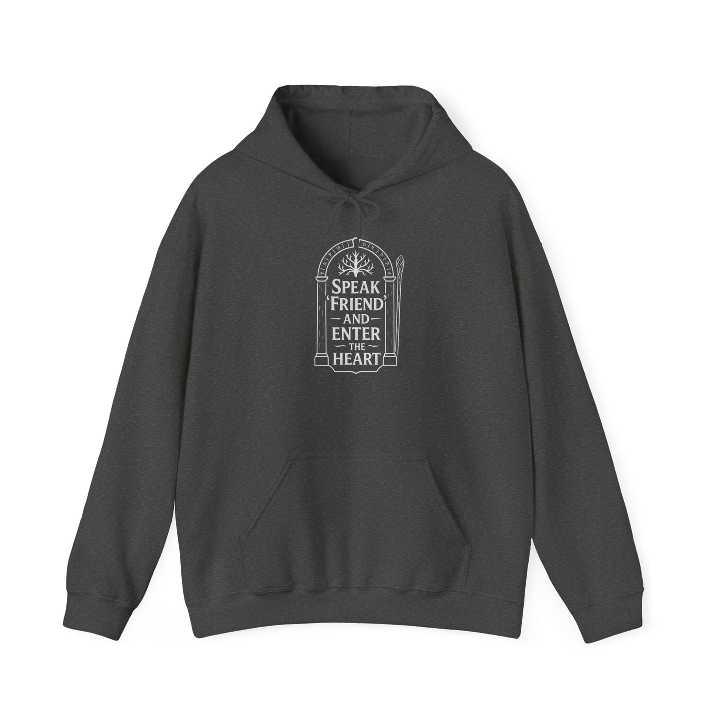 Speak ‘Friend’ and Enter the Heart Hoodie by Couch Club