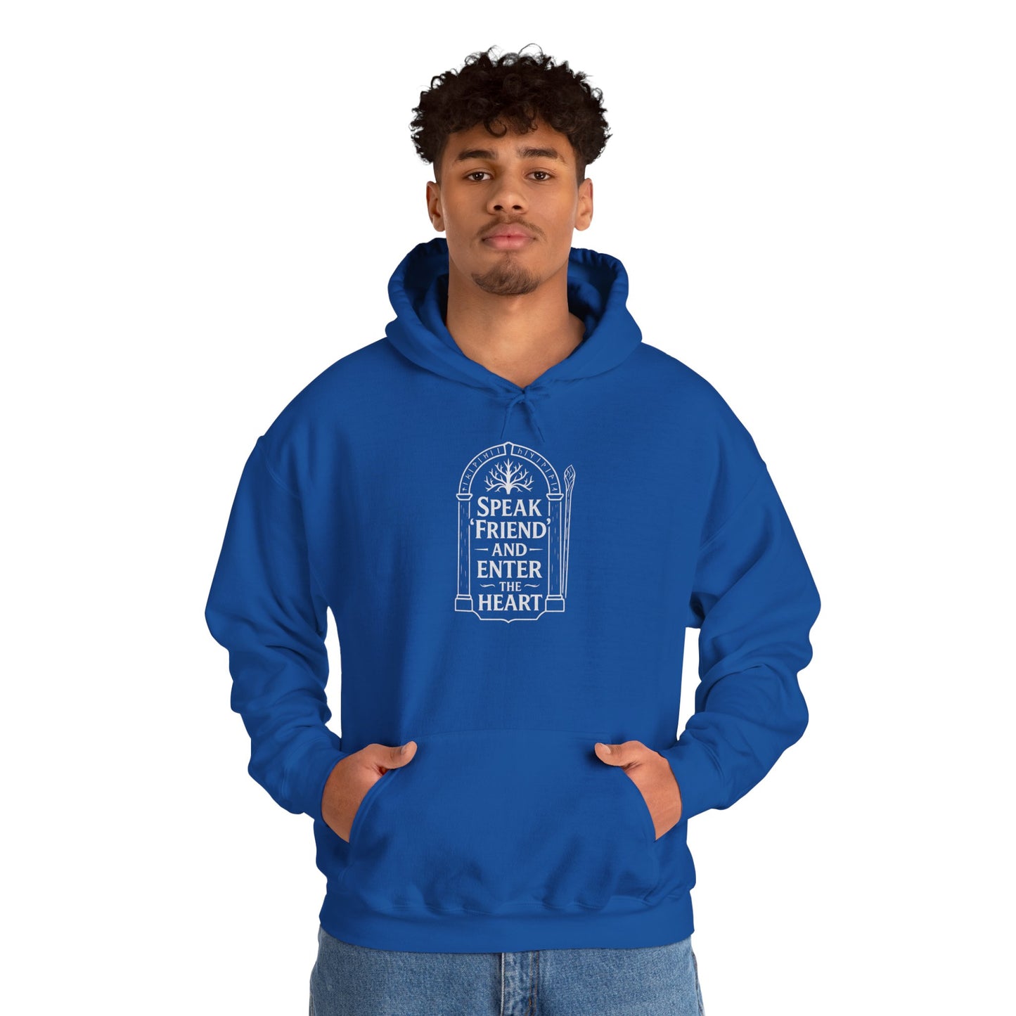 Speak ‘Friend’ and Enter the Heart Hoodie by Couch Club