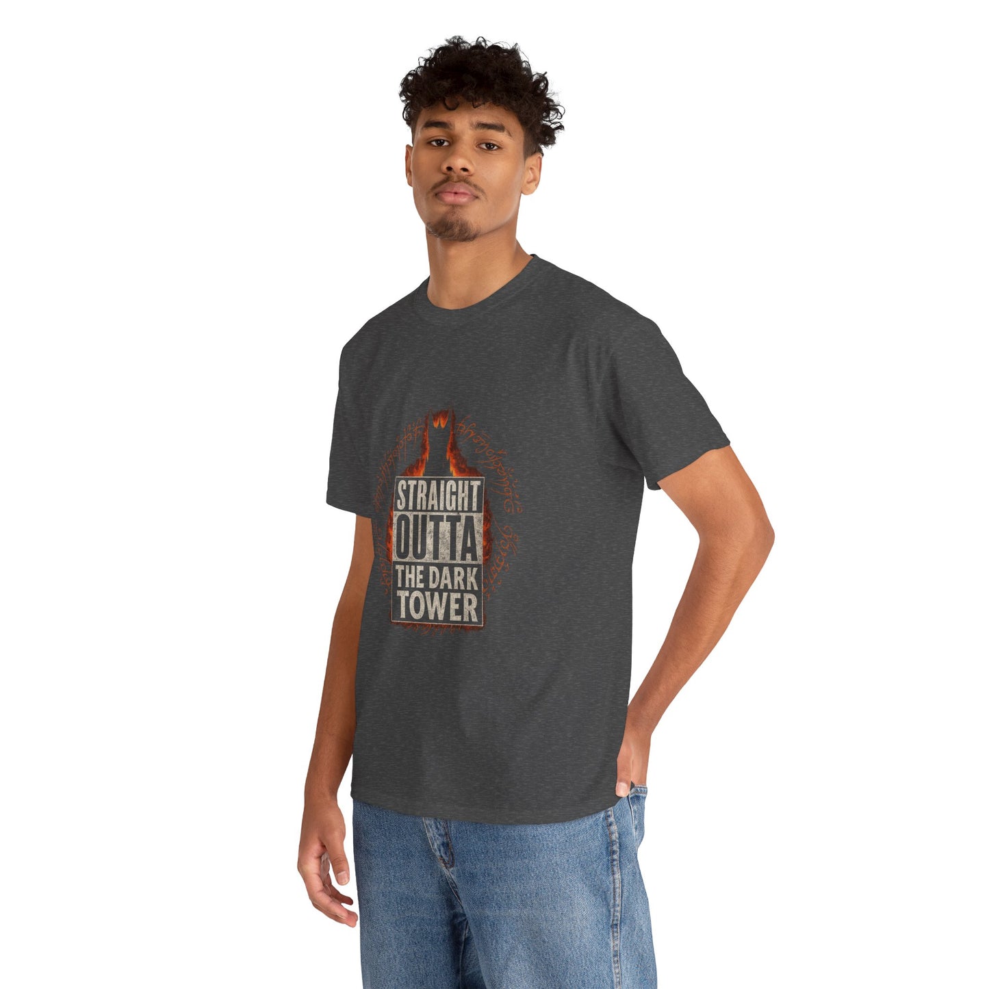 Straight Outta the Dark Tower Heavy Cotton Tee by Couch Club