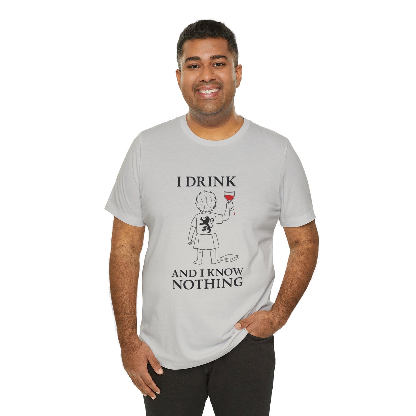 I Drink and I Know Nothing – Lion Crest Parody Tee