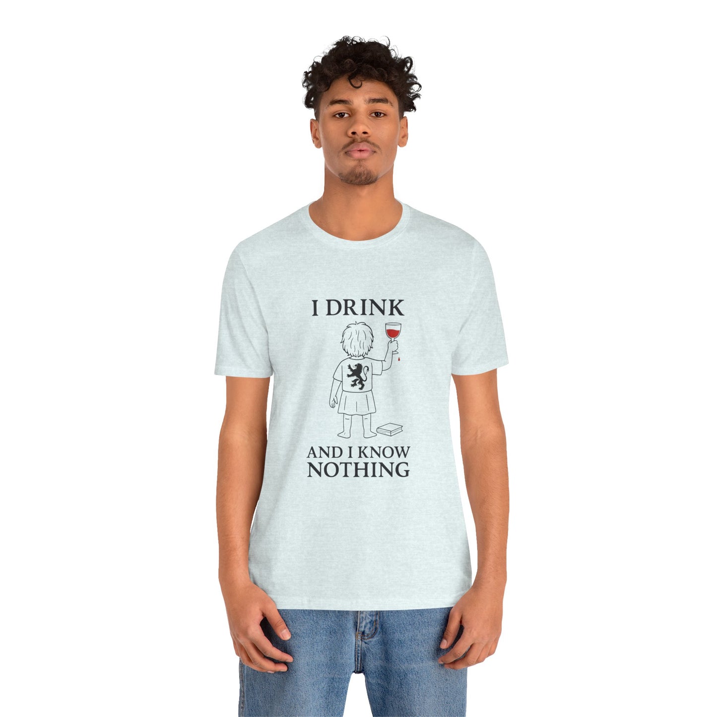 I Drink and I Know Nothing – Lion Crest Parody Tee