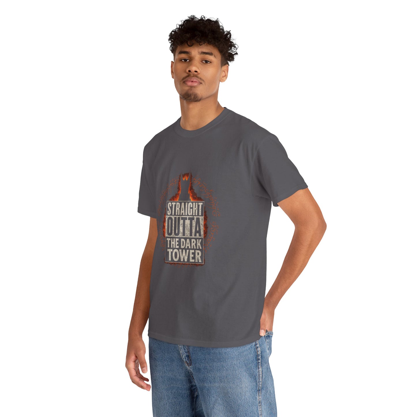 Straight Outta the Dark Tower Heavy Cotton Tee by Couch Club