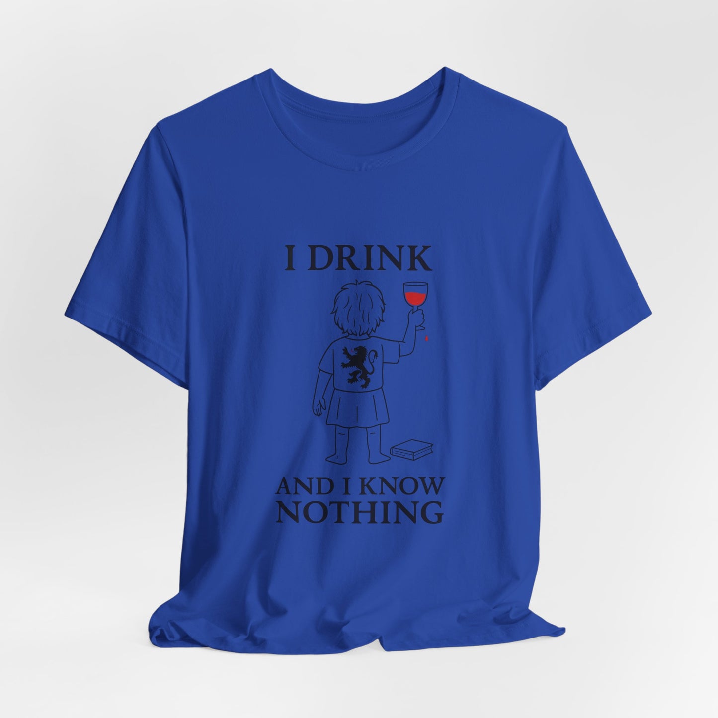 I Drink and I Know Nothing – Lion Crest Parody Tee