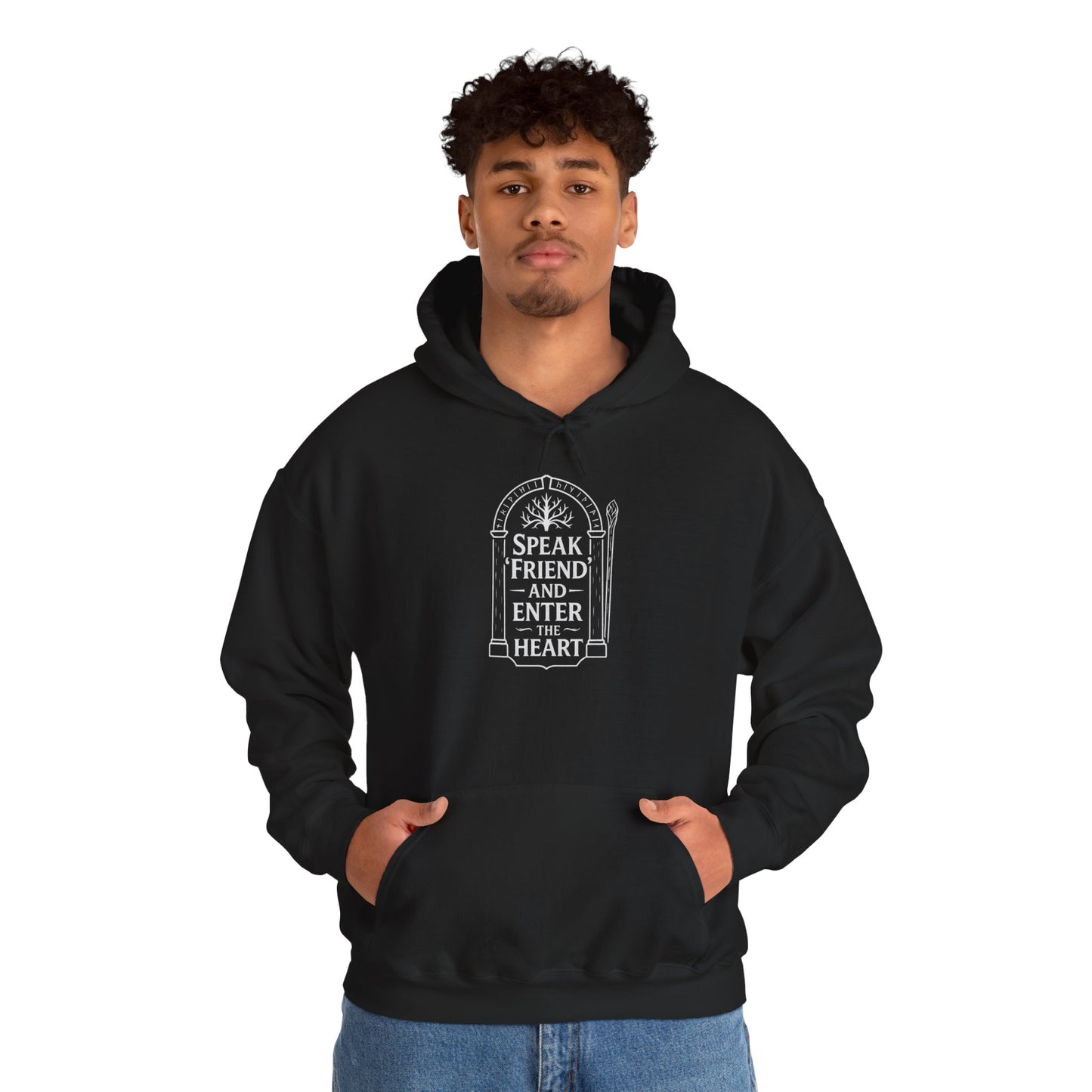 Speak ‘Friend’ and Enter the Heart Hoodie by Couch Club