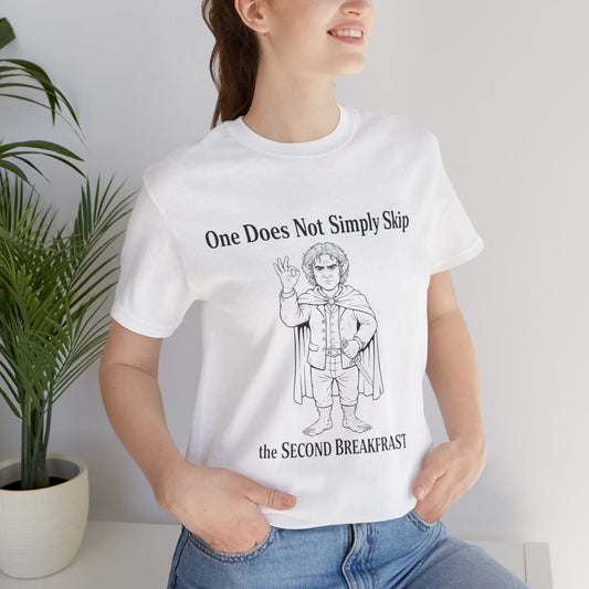 Second Breakfast Meme Tee – One Does Not Simply Skip the Second Breakfast by Couch Club
