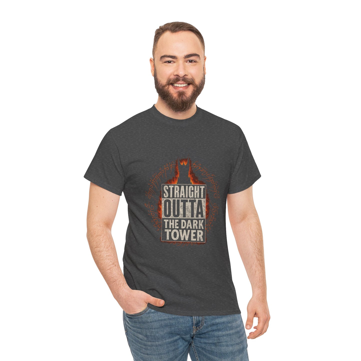 Straight Outta the Dark Tower Heavy Cotton Tee by Couch Club
