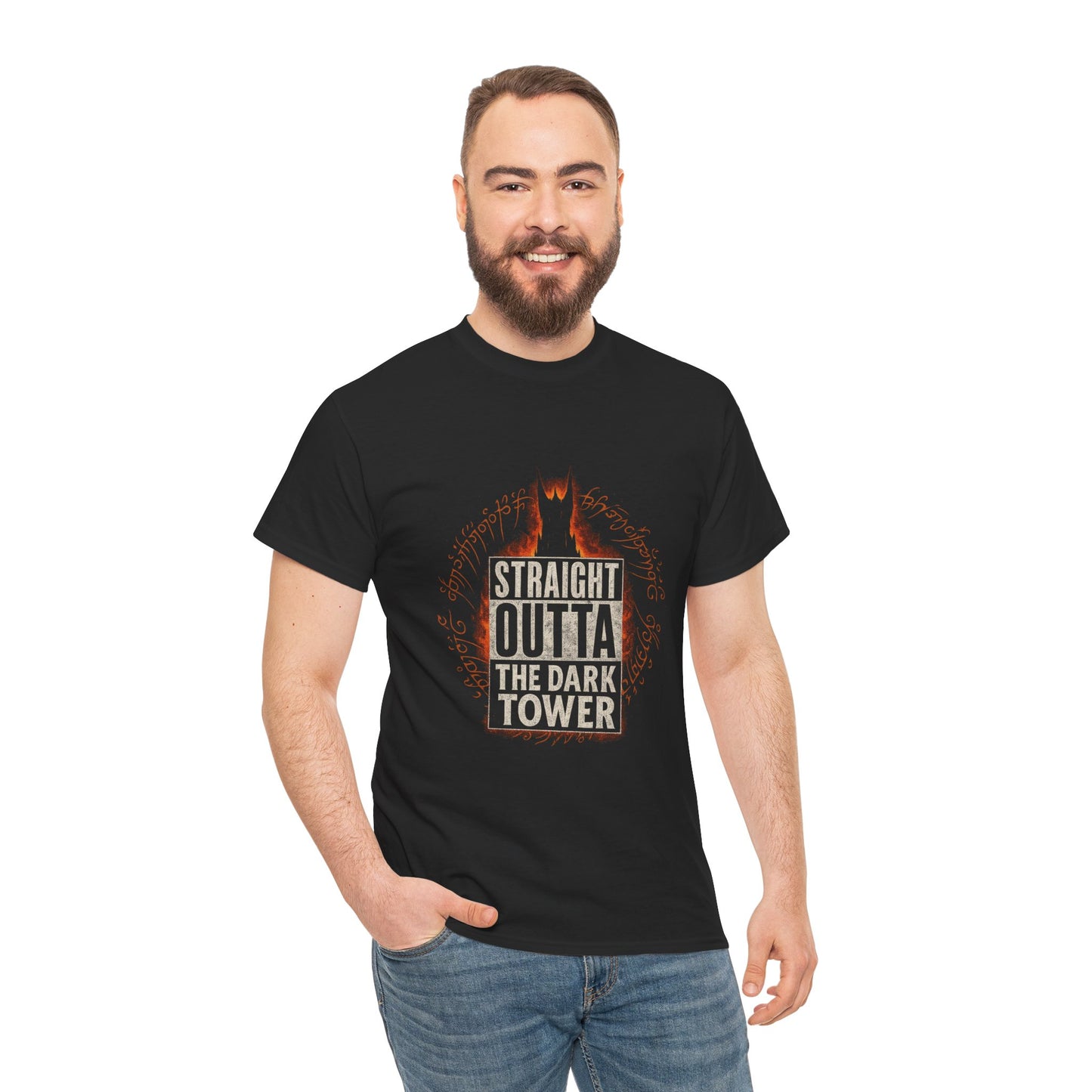 Straight Outta the Dark Tower Heavy Cotton Tee by Couch Club