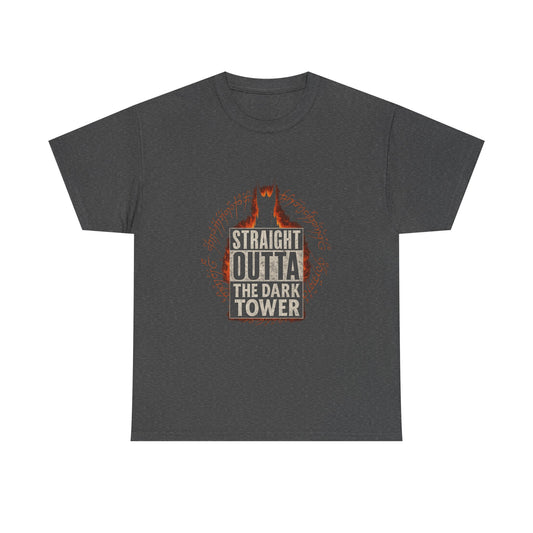 Straight Outta the Dark Tower Heavy Cotton Tee by Couch Club